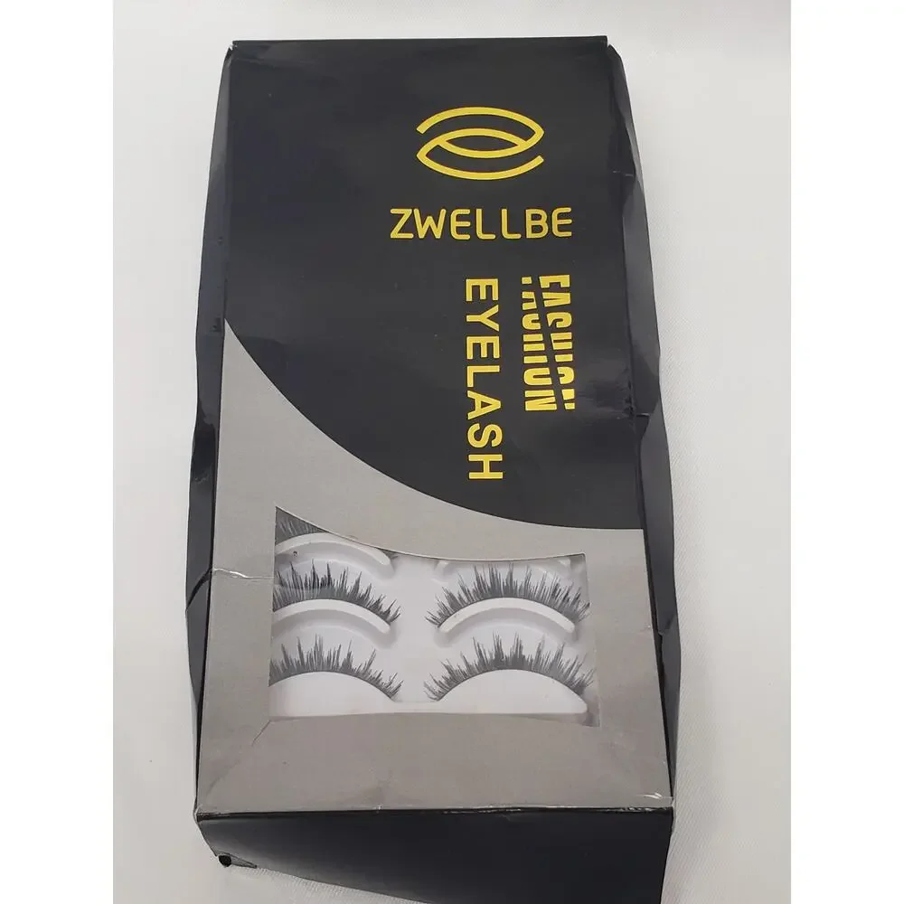 Zwellbe Fashion False Eyelashes - Variety of 48 Pairs w. 1 Extra Lash